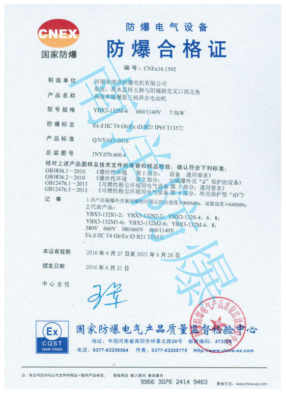 粉塵防爆電機的防爆等級都有哪些?